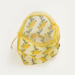 春の新作ポーチ 近沢レース 巾着ポーチ 内側