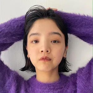 ボブ　ヘア　髪型　ヘアスタイル　大人　前髪なし　30代　40代