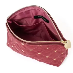 製春の新作ポーチ フランフラン ベロアポーチ 内側