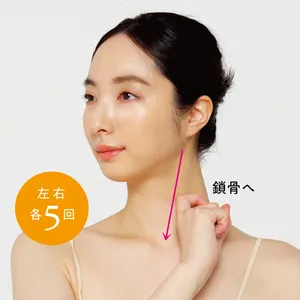 ジョーラインマッサージたるみジョーラインマッサージたるみプロセス3