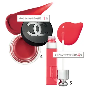 4 シャネル  リップ&チーク ボーム  N°1 ドゥ シャネル 05、5 ディオール ディオール アディクト  リップ ティント 451