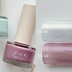 RMK シャイン ラッシュ ネイルカラー EX01、EX02 スウォッチ