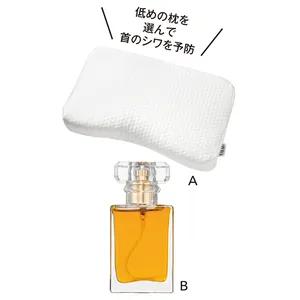 A 若美枕 ￥19800／MARLO　B フルールローズ ￥12000／ネロリハーブ