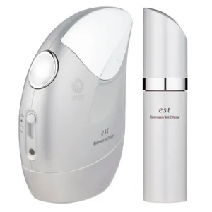 （右から）エスト バイオミメシス ヴェールエフェクター 40g ¥13200、同 ヴェールディフューザー ¥55000／花王