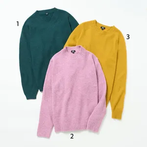 ユニクロ　UNIQLO　メンズセーター　メンズニット　プレミアムラムクルーネックセーター　3DスフレヤーンVネックセーター　スフレクルーネックセーター