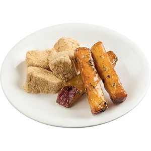 スシロー_わらび餅と大学芋のどっちも盛り（197kcal）