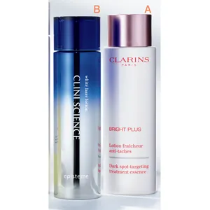 A クラランス ブライトプラス トリートメント エッセンス ローション B エピステーム ホワイトレーザーローション