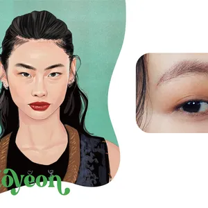 目頭かぶり目のアップ