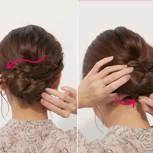 【セルフヘアアレンジ】 くるりんぱ、ロープ編み、Uピンの留め方、編み込みの正しいやり方PhotoGallery_1_24