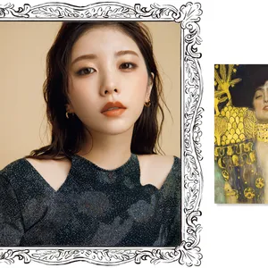 与田祐希さんが再現メイクに挑戦！ クリムトの名画『ユディトⅠ』の妖艶美は陰影×つやめく肌で