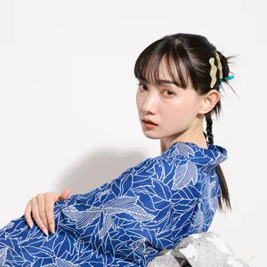 浴衣ヘアアレンジ ロング 編みおろし 