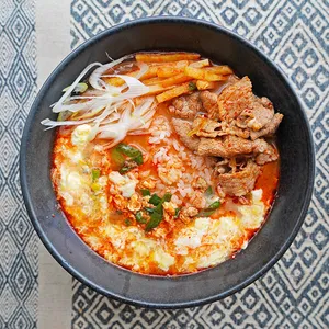 ウーバーイーツ　Uber eats 冷え改善　あったかクッパとチヂミのお店　のこのこ　カルビクッパ