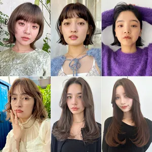 2024　ヘアカタログ　ヘアスタイル　髪型　ヘア　ヘアカラー　ショート　ボブ　ロブ　ミディアム　ロング