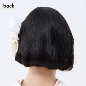 【卒業式袴ヘアアレンジ・セミロング➁】ハレの日こそイメチェン！ なんちゃってボブアレンジ（back）
