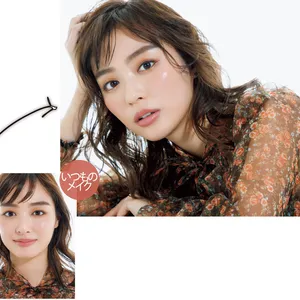 いつものメイクとベーシックカラー「+α」メイクの比較