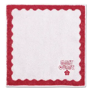 ハンカチ プレゼント おすすめ タオル マリークワント ウェーブフレーム ミニタオル（ピンク）