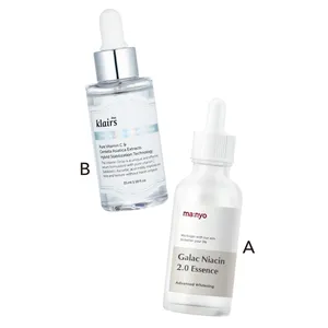 Aガラクナイアシン2.0エッセンス 50ml￥2900／魔女工場（代理店：シンビジャパン）　BKlairs フレッシュリージュースドビタミンドロップ 35ml￥2900／WISHTREND 公式 Qoo10店