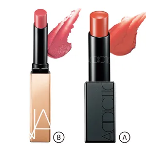 A ザ リップスティック エクストレム シャイン 018 Tender whisper ￥4070／アディクション ビューティ　B アフターグロー センシュアルシャイン リップスティック 888 ￥4400／NARS JAPAN