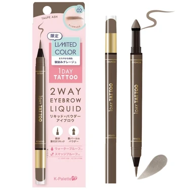 Ｋ-パレット ツーウェイ アイブロウ リキッド LE02 トープアッシュ