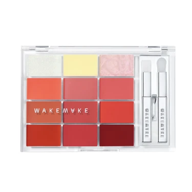 WAKEMAKE(ウェイクメイク) ソフトカラーリングリップパレット 02 PEAK PEACH GLOWING（ピークピーチグロウィング）