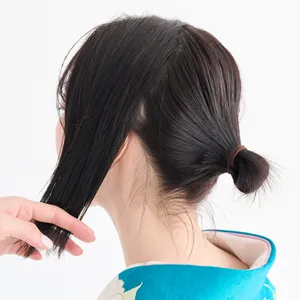 【卒業式袴ヘアアレンジ・ミディアム③】短くてもできる！ ねじりアップシニヨン　STEP1