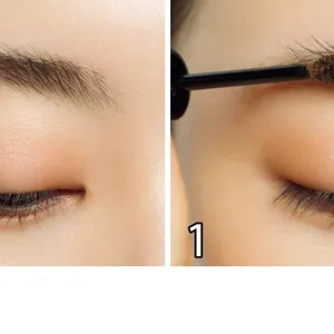 繊維入りマスカラで長さをプラス