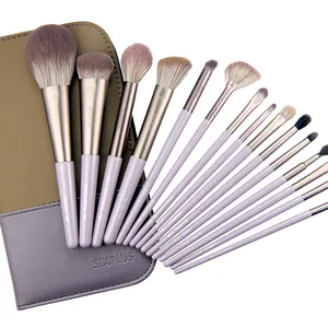 GYUTAE 小顔メイク 丸顔 ウィステリア15本メイクブラシセット