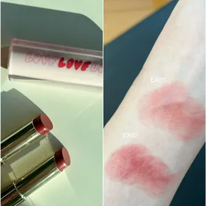 スナイデル ビューティ_バレンタインコスメ2025_SNIDEL ルージュ クチュール EX01／EX02_スウォッチ