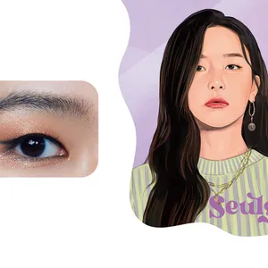 横長一重のアップ