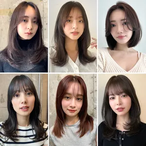 2024　ヘアカタログ　ヘアスタイル　髪型　ヘア　ヘアカラー　ボブ　ミディアム　セミロング