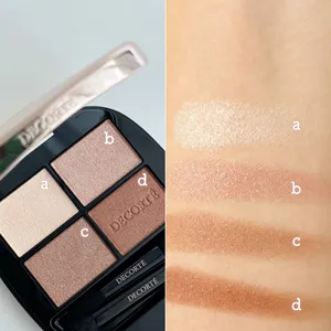 MAQUIAベストコスメ2025下半期 イエベ秋 コスメデコルテ スキンシャドウ デザイニング パレット 01のスウォッチ