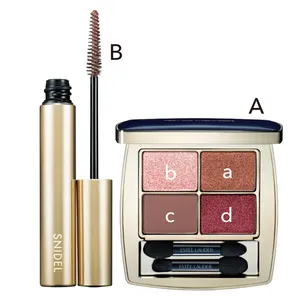 A ピュア カラー エンヴィ リュクス アイシャドウ クアッド 01 ￥7700／エスティ ローダー　B ディファイニング マスカラ 07 ￥3080／スナイデル ビューティ