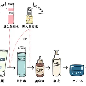 スキンケアの基本の順番