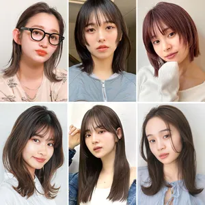 2024　ヘアカタログ　ヘアスタイル　髪型　ヘア　ヘアカラー　ボブ　ミディアム