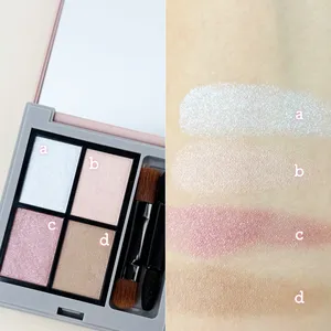 エトヴォス ミネラルクラッシィシャドー クワイエットグラムのスウォッチ