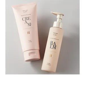 （右）SENSUAL RICH BODY BALM 150ml ￥5610、（左）同 CREAM 180g ￥4070／Her lip to