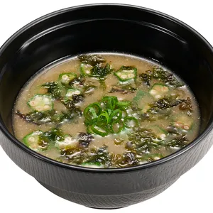 スシロー_オクラとあおさの味噌汁（62kcal）