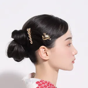 浴衣ヘアアレンジ　ロング　カチモリ　右サイド