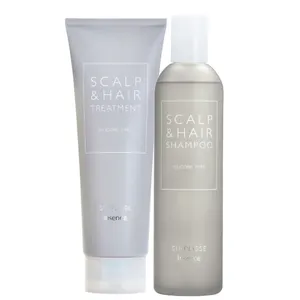 （右から）シンプリス ＋ インセンス スキャルプ＆ヘア シャンプー 300ml ￥4620、同 トリートメント 240g ￥4620／シンプリス 