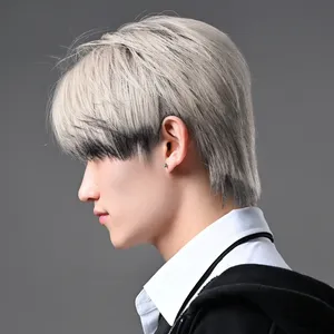 NI-KI（ENHYPEN）風　髪型　ヘアスタイル　ハイトーンショートヘア　サイド