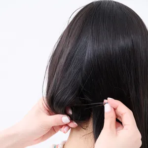 【卒業式袴ヘアアレンジ・セミロング➁】ハレの日こそイメチェン！ なんちゃってボブアレンジ　STEP４