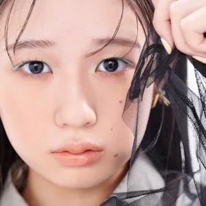 私立恵比寿中学　小久保柚乃　カラーメイク　グリーン　緑メイク